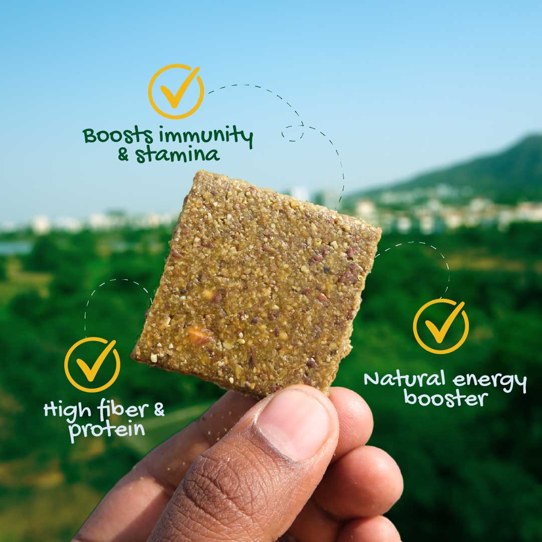 Moringa Nutty Bar (Drumstick Leaves Chikki)