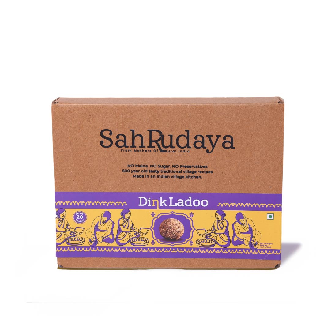 Dink Laddoo (Sweetened with Dates)