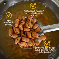 Karam Gavvalu (Spiced Whole wheat Shells)