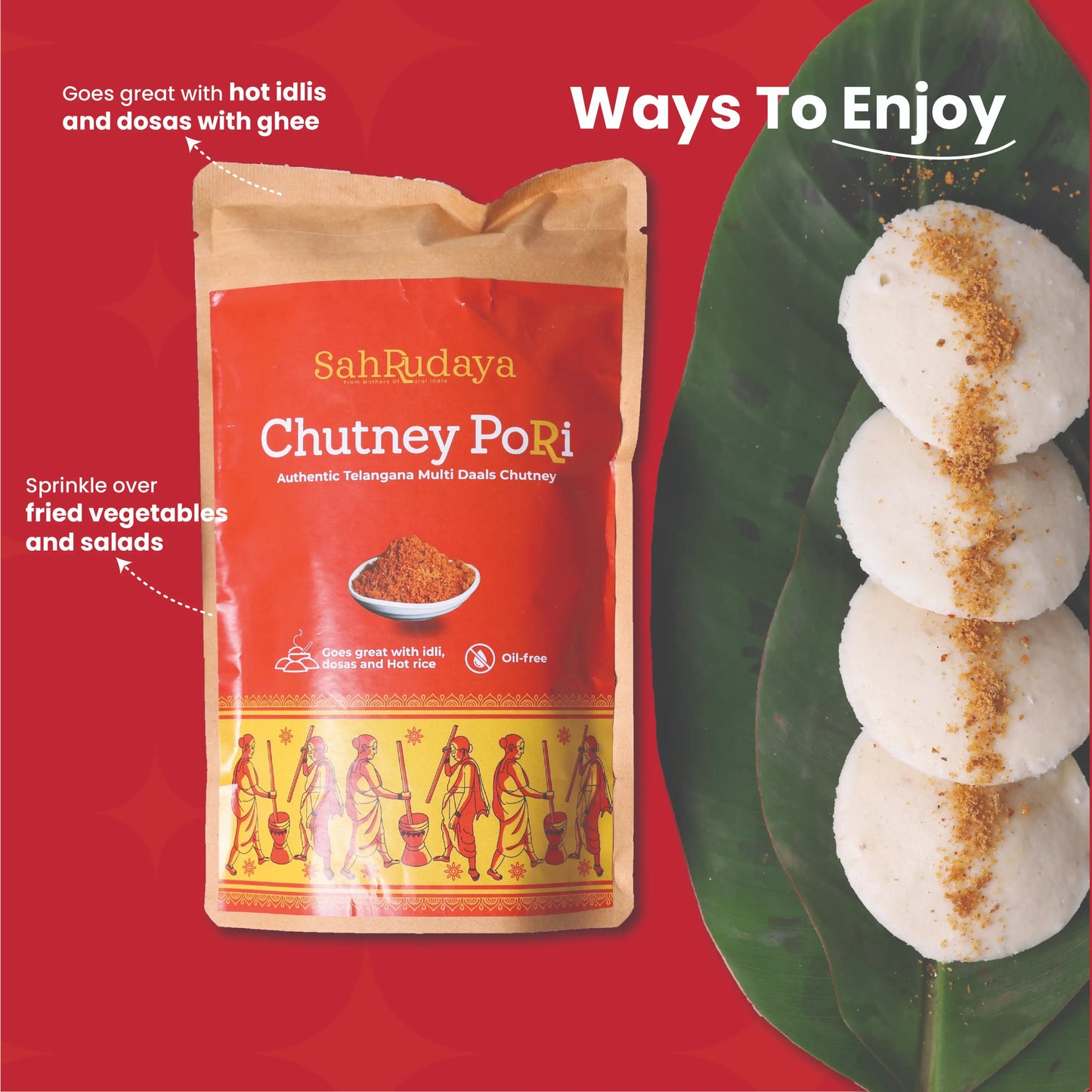 Chutney Pori (Tangy Lentil Chutney Mix)
