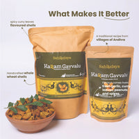 Karam Gavvalu (Spiced Whole wheat Shells)